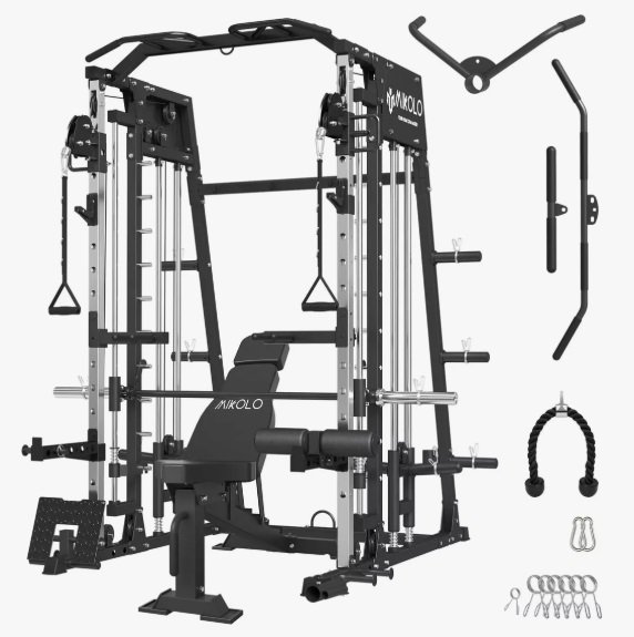 Maquina Mikolo Smith Machine Home Gym 2200lbs Squat Rack. Máquinas de GYM,