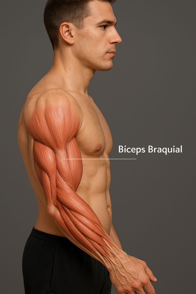Musculos de los brazos Biceps Braquial y beneficio de utilizar Máquina para Brazos