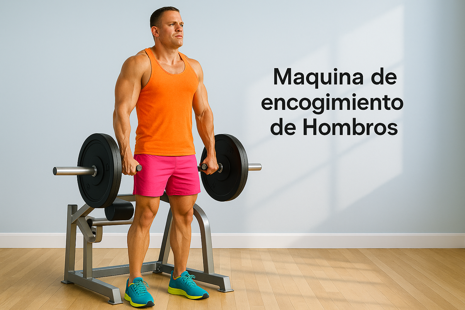 Máquina para Espalda, Máquina de encogimiento de Hombros, Encogimiento de Hombros, Trapecios altos bien definidos