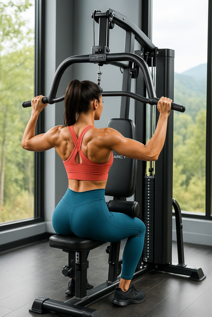 Aparatos para hacer ejercicio, maquina para espalda