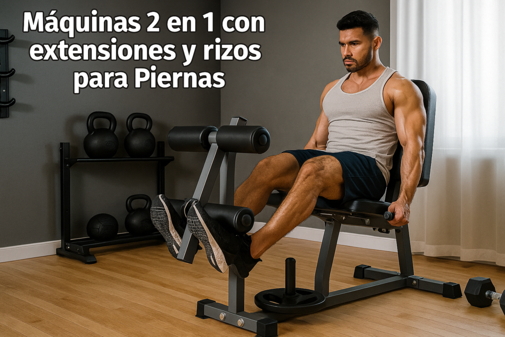 Máquina para piernas 2 en 1 con extensiones y rizos para Piernas