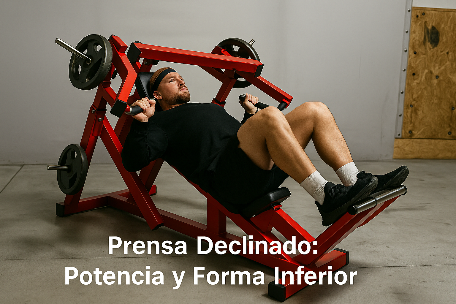 Máquina para Pecho,  Prensa Declinado: Potencia y Forma Inferior