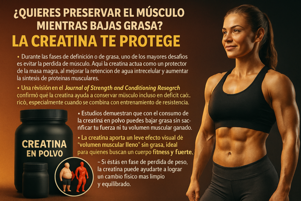 Creatina en Polvo para preservar el músculo