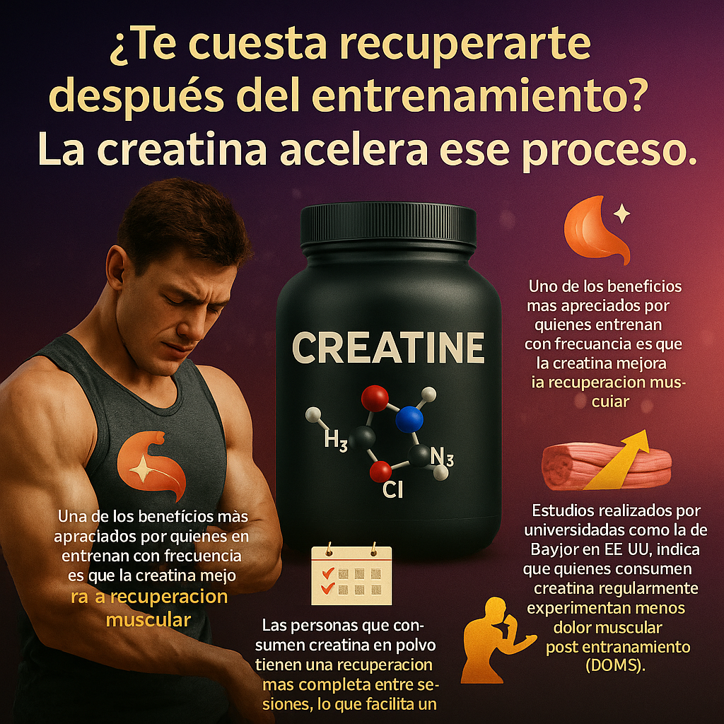 Creatina en Polvo para Recuperarte despúes del entrenamiento