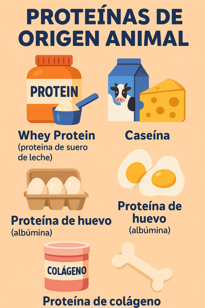 Tipos de Proteina . Proteína en Polvo. Proteína de Origen Animal