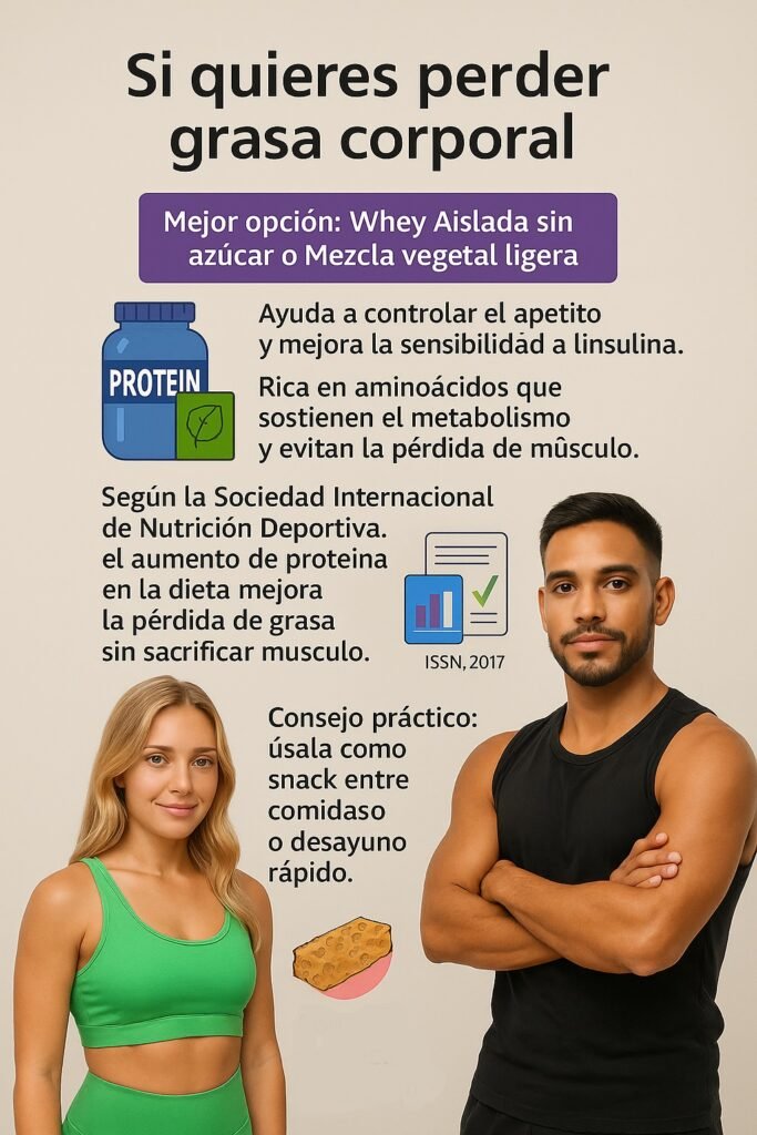 Proteína en Polvo para perder grasa corporal