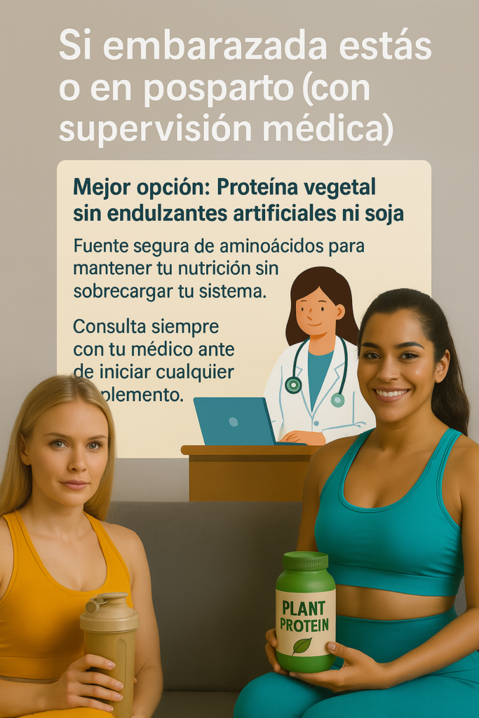 Proteína en Polvo si estas embarazada o en postparto