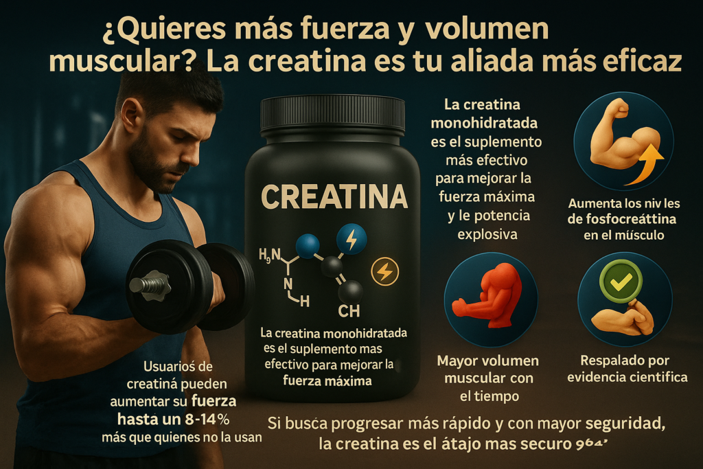 Creatina en Polvo para quines quieren mas fuerza y volumen muscular