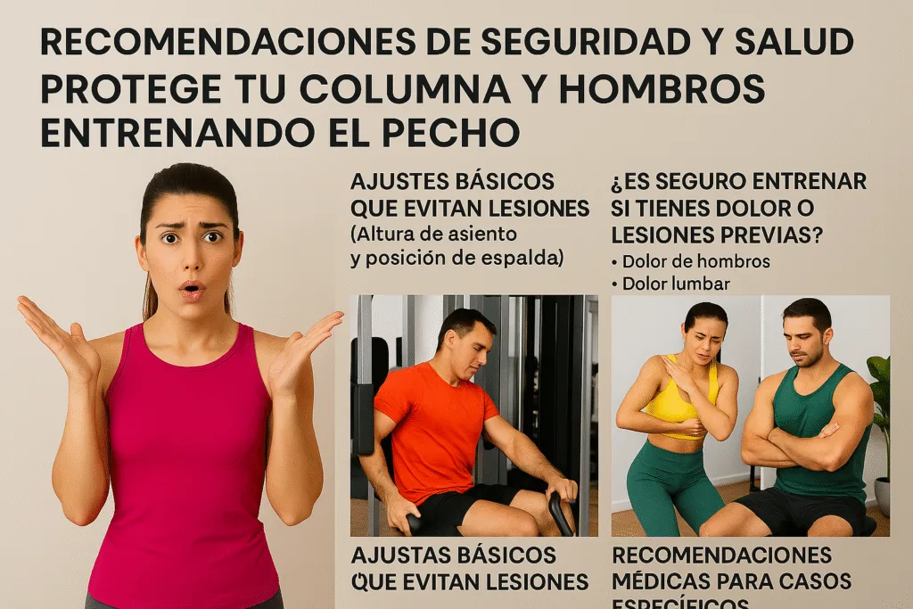 Variaciones en máquina de pecho Pec Deck para principiantes, intermedios y avanzados